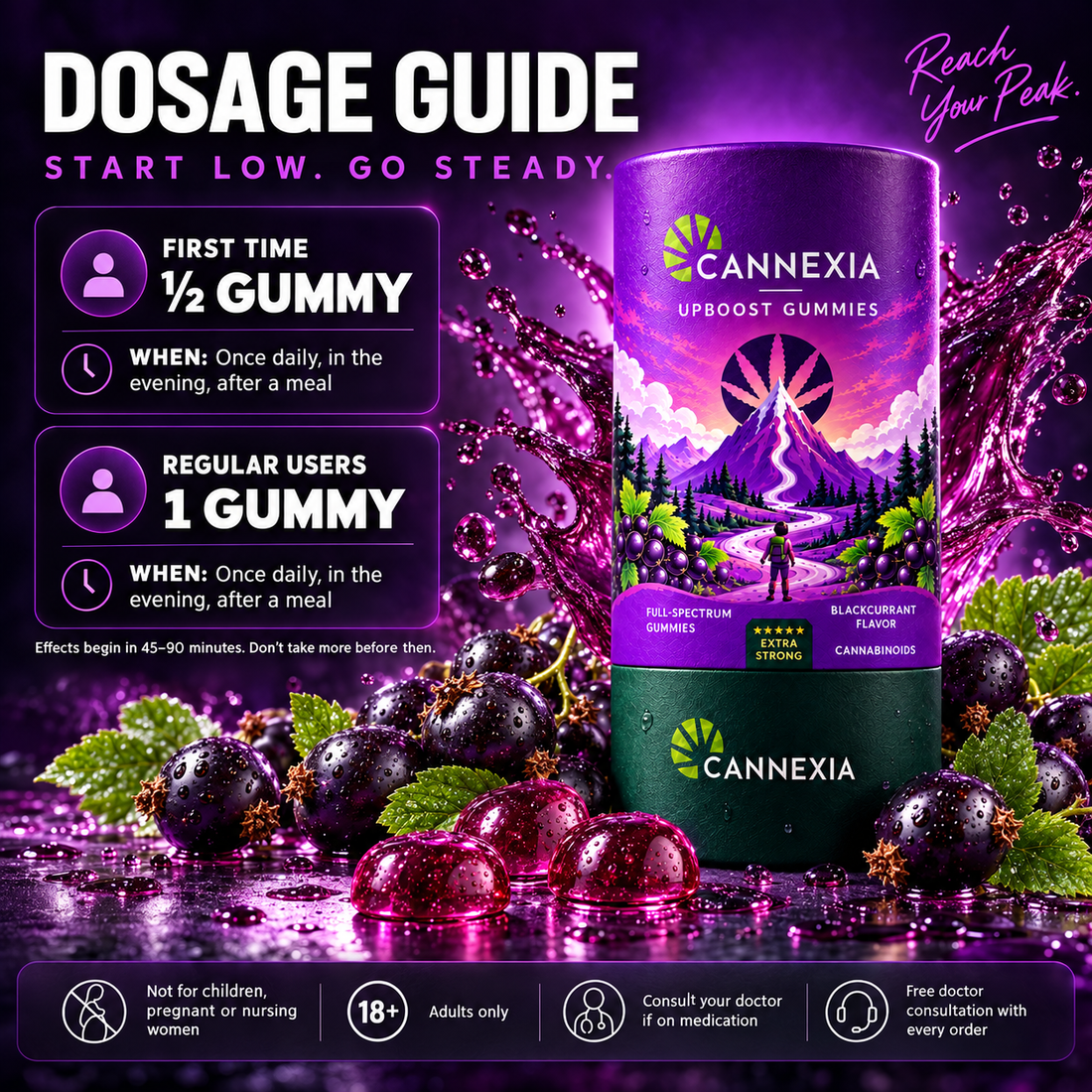 Upboost Gummies — Blackcurrant